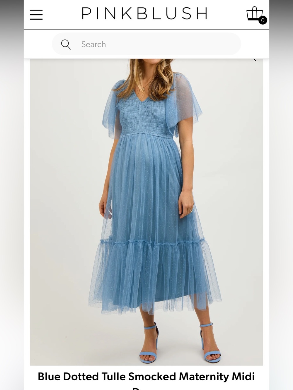 Pinkblush Maternity Midi Dress